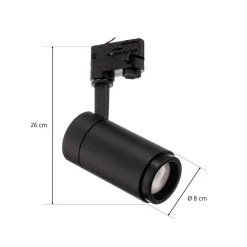 Arcchio Nanna LED rail spot zwart 4000K 21W