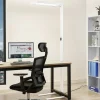 Arcchio Nelus LED kantoor vloerlamp, sensor, wit