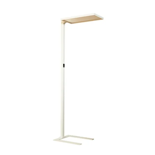 Arcchio Nelus LED kantoor vloerlamp, sensor, wit