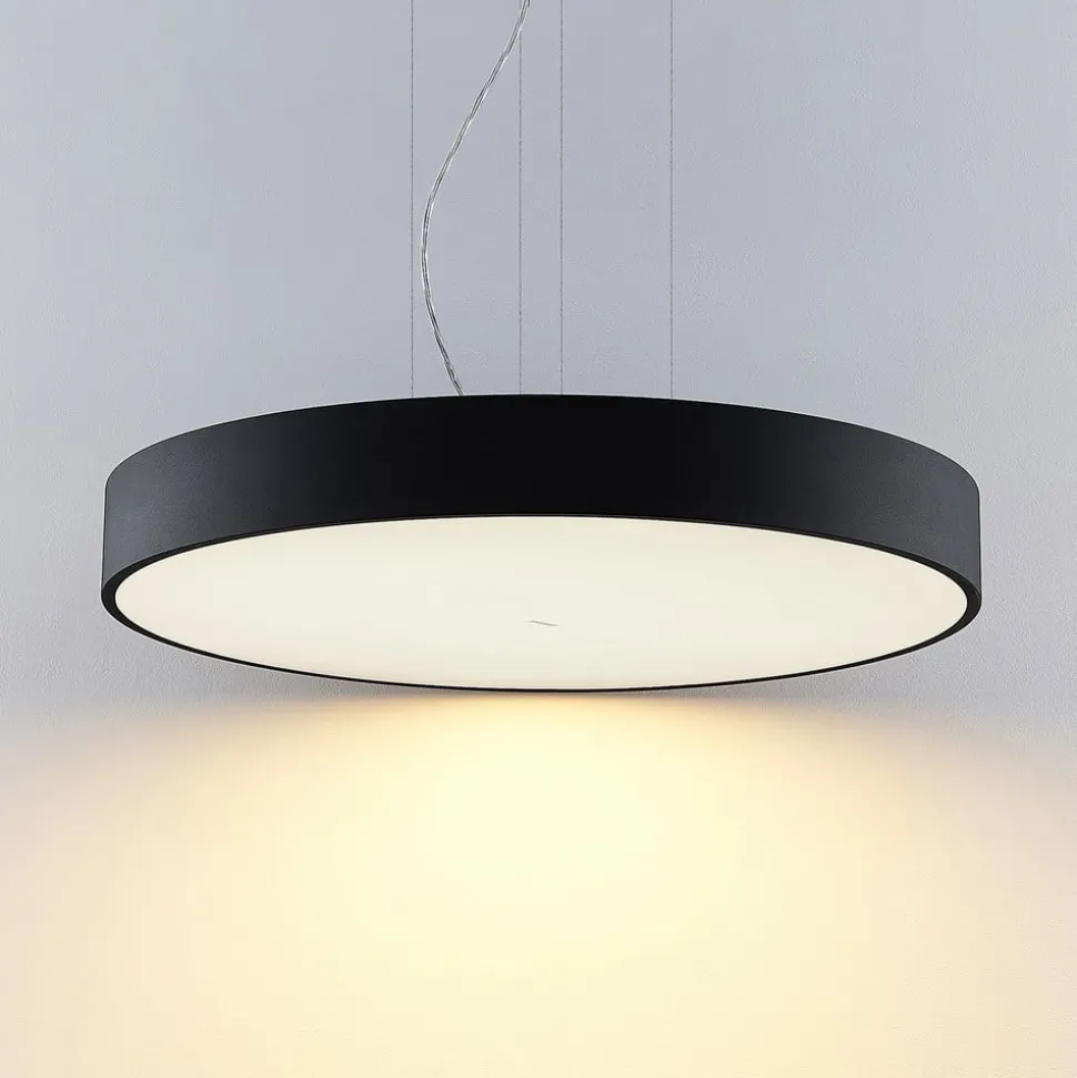 Arcchio Noabelle LED hanglamp, zwart, 80 cm