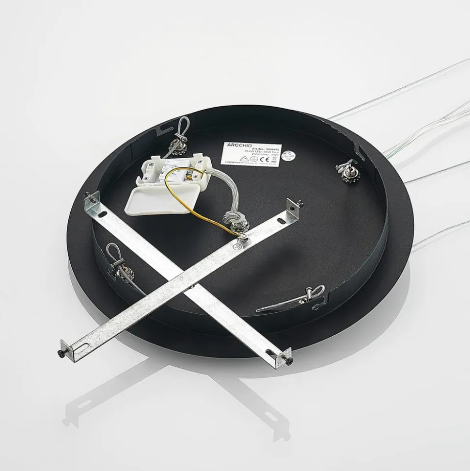 Arcchio Noabelle LED hanglamp, zwart, 80 cm