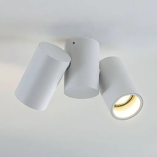 Arcchio plafondlamp Gesina, 2-lichts, wit, aluminium, 17,5 cm