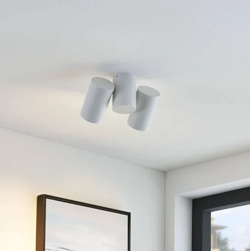 Arcchio plafondlamp Gesina, 2-lichts, wit, aluminium, 17,5 cm