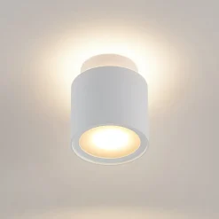 Arcchio plafondlamp Walisa, Ø 10 cm, wit, diffuser, GU10