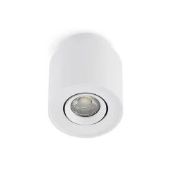 Arcchio plafondlamp Walisa, Ø 10 cm, wit, metaal, GU10
