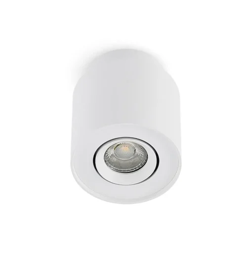 Arcchio plafondlamp Walisa, Ø 10 cm, wit, metaal, GU10
