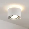 Arcchio plafondlamp Walisa, Ø 15 cm, wit, metaal, GU10