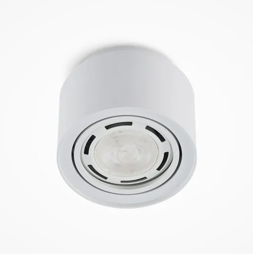 Arcchio plafondlamp Walisa, Ø 15 cm, wit, metaal, GU10