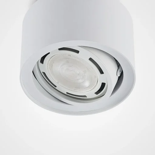Arcchio plafondlamp Walisa, Ø 15 cm, wit, metaal, GU10