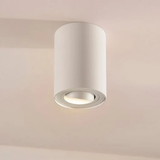 Arcchio plafondspot Jolina, rond, wit, 13 cm, metaal