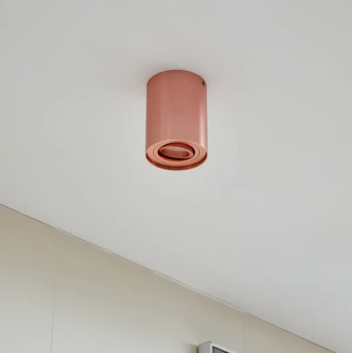 Arcchio plafondspot Jolina, rond, koper, 13 cm, metaal