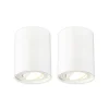 Arcchio plafondspot Jolina, rond, wit, set van 2, aluminium