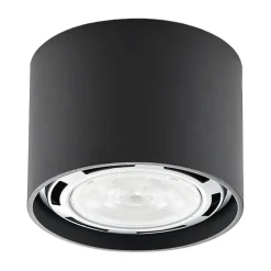 Arcchio plafondspot Mabel, Ø 12 cm, grijs, metaal, GU10