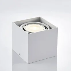 Arcchio plafondspot Mabel, 13 cm x 13 cm, wit, GU10
