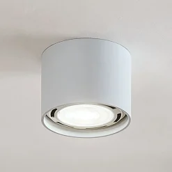 Arcchio plafondspot Mabel, Ø 12 cm, wit, metaal, GU10