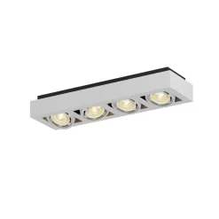 Arcchio plafondspot Ronka, 65 cm, 4-lamps, wit, GU10