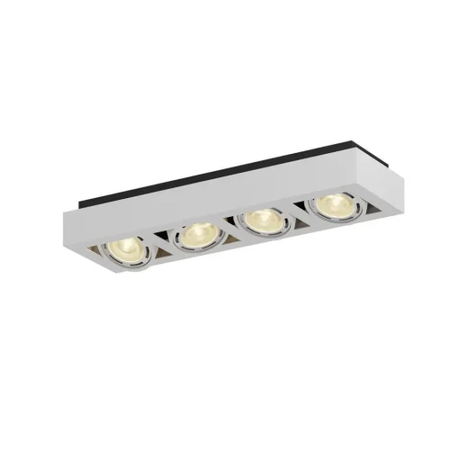 Arcchio plafondspot Ronka, 65 cm, 4-lamps, wit, GU10