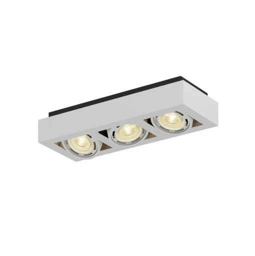 Arcchio plafondspot Ronka, 50 cm, 3-lamps, wit, GU10