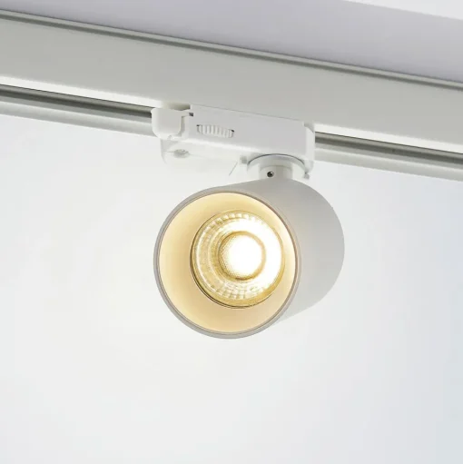 Arcchio railspot Brinja, wit, Ø 6 cm, 3-fasen, GU10