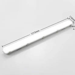 Arcchio Rao vochtbestendige LED lamp, lengte 121,5 cm, set van 5
