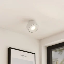 Arcchio Rotari LED plafondlamp, wit, draaibaar, metaal