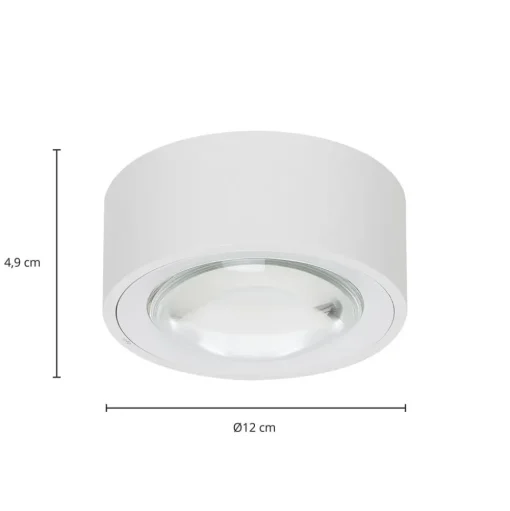 Arcchio Rotari LED plafondlamp, lens, 2-lamps vast