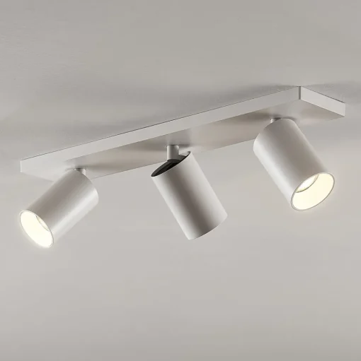 Arcchio spot Brinja, set van 2, wit, hoekig, 3-lamps, GU10