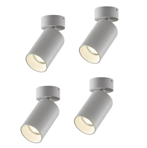 Arcchio spot Brinja, set van 4, wit, rond, Ø 6 cm, GU10