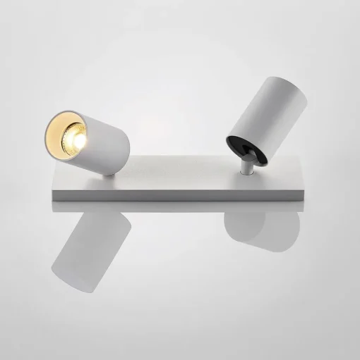 Arcchio spot Brinja, set van 2, wit, hoekig, 2-lamps, GU10