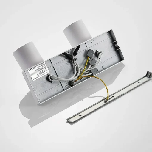 Arcchio spot Brinja, set van 2, wit, hoekig, 2-lamps, GU10