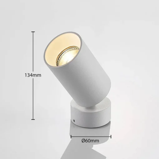 Arcchio spot Brinja, set van 3, wit, rond, Ø 6 cm, GU10
