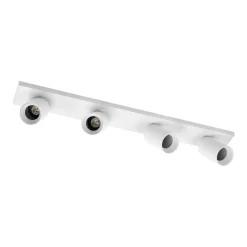 Arcchio spot Brinja, wit, hoekig, Ø 7 cm, 4-lamps, GU10