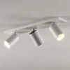 Arcchio spot Brinja, wit, hoekig, Ø 6 cm, 3-lamps, GU10