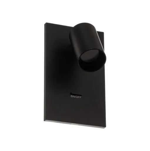 Arcchio spot Brinja, zwart, metaal, USB-C, schakelaar