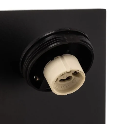 Arcchio spot Brinja, zwart, metaal, USB-C, schakelaar