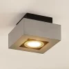 Arcchio spot Vince, 14 x 14 cm, zilver, metaal, GU10