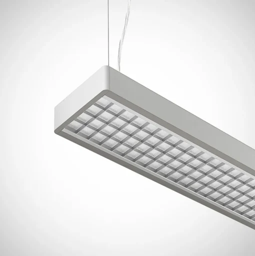 Arcchio Susi LED kantoor hanglamp, zilver, 120 cm, 4000K, DALI