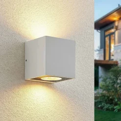 Arcchio Tassnim buitenwandlamp wit 2-lamps