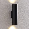Arcchio wandlamp Brinja, zwart, metaal, up/down, GU10