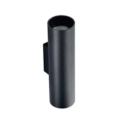 Arcchio wandlamp Brinja, zwart, metaal, up/down, GU10