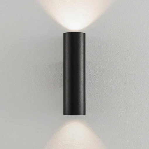Arcchio wandlamp Brinja, zwart, metaal, up/down, GU10