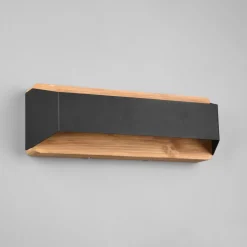 Arino LED wandlamp, zwart, breedte 35,2 cm