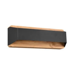 Arino LED wandlamp, zwart, breedte 35,2 cm