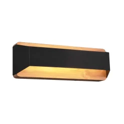 Arino LED wandlamp, zwart, breedte 35,2 cm