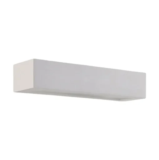 Arya wandlamp, omhoog/omlaag, wit, gips, G9, 2-lamps, overschilderbaar