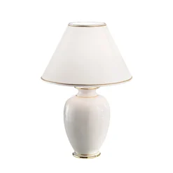 Austrolux Giardino Avorio tafellamp, 30 cm, keramiek, wit
