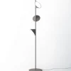 Axolight Orchid LED vloerlamp, donkergrijs