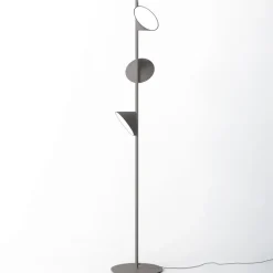 Axolight Orchid LED vloerlamp, donkergrijs