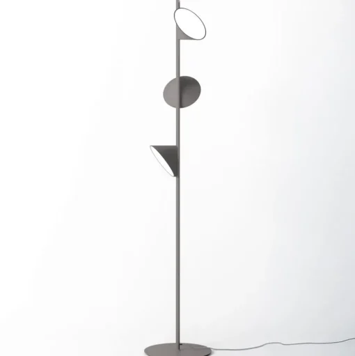 Axolight Orchid LED vloerlamp, donkergrijs