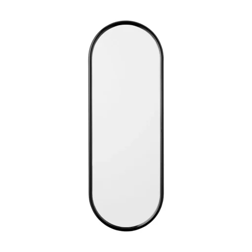AYTM Angui spiegel, antraciet, hoogte 78 cm, glas, staal